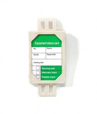 Держатель для бирки лесов BD-P31 с вставкой на англ.яз.